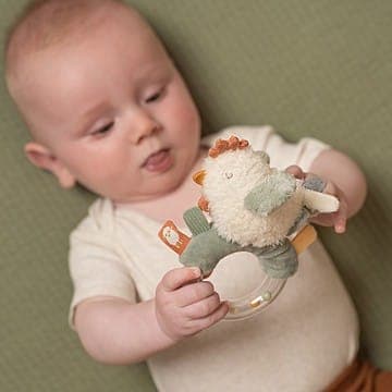 Little Dutch, Hochet Poule Little Farm - Multicolore