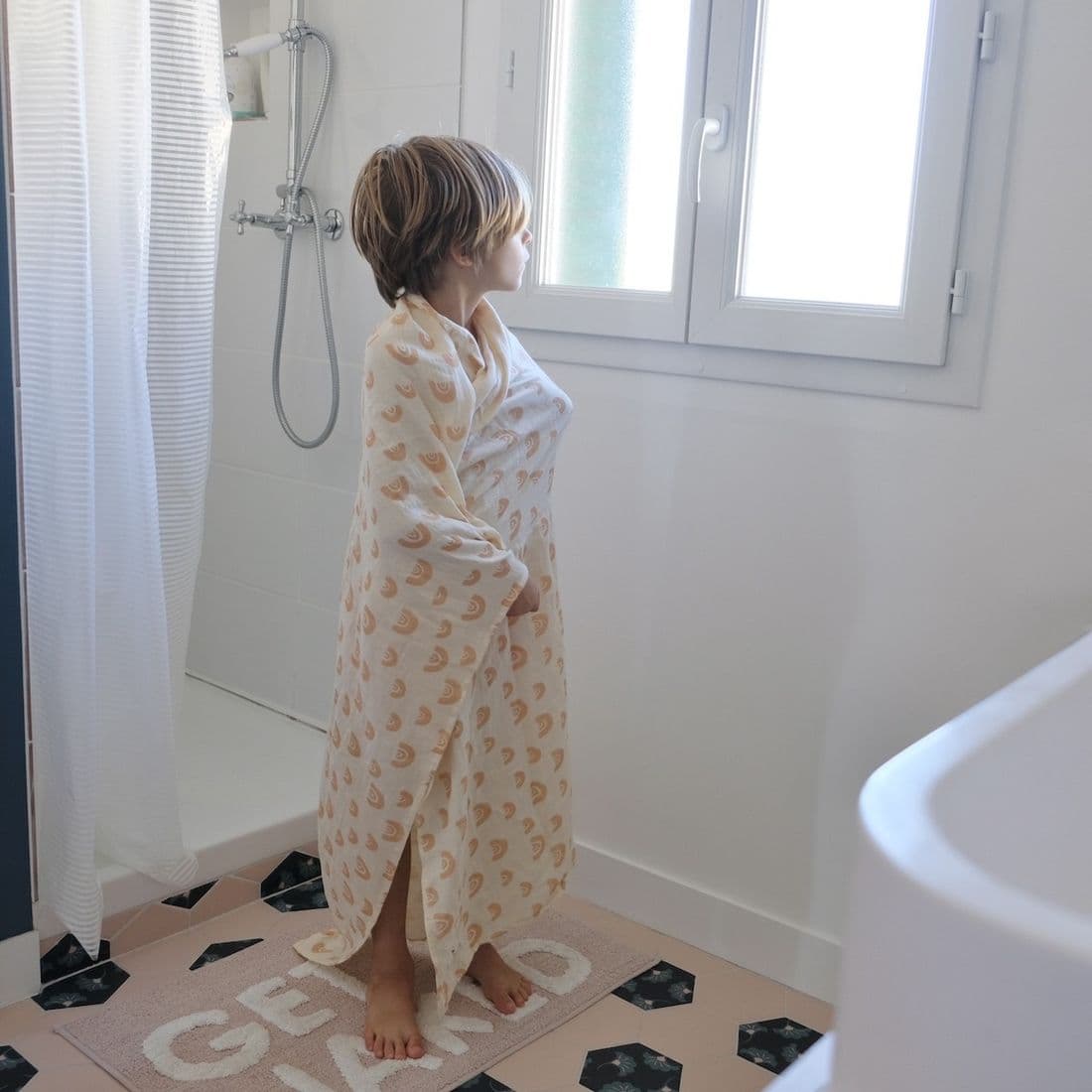 Mezamé Paris, Maxi lange Arc en Pêche Milk